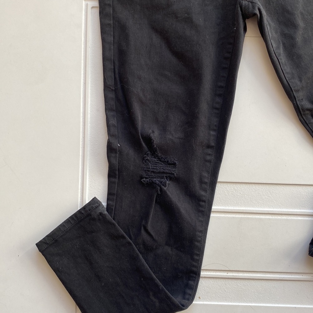 American Eagle Patched Super Stretch Jegging Black 6 - Picture 3 of 6